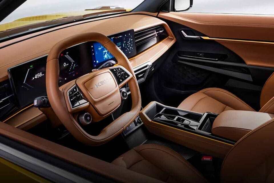 무쏘 ev 실내 사진