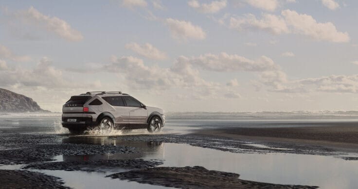 물가를 달리는 넥쏘2