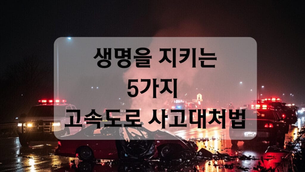 고속도로 사고 대처법에 관한 썸네일