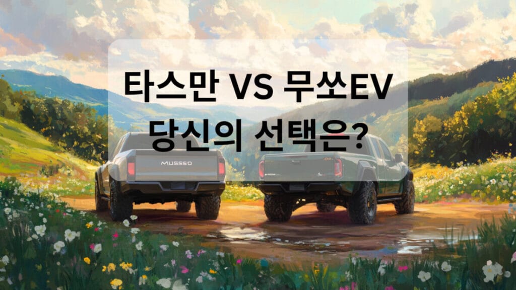 타스만 vs 무쏘ev 썸네일