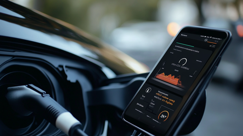 효율적인 전기차 충전 이미지